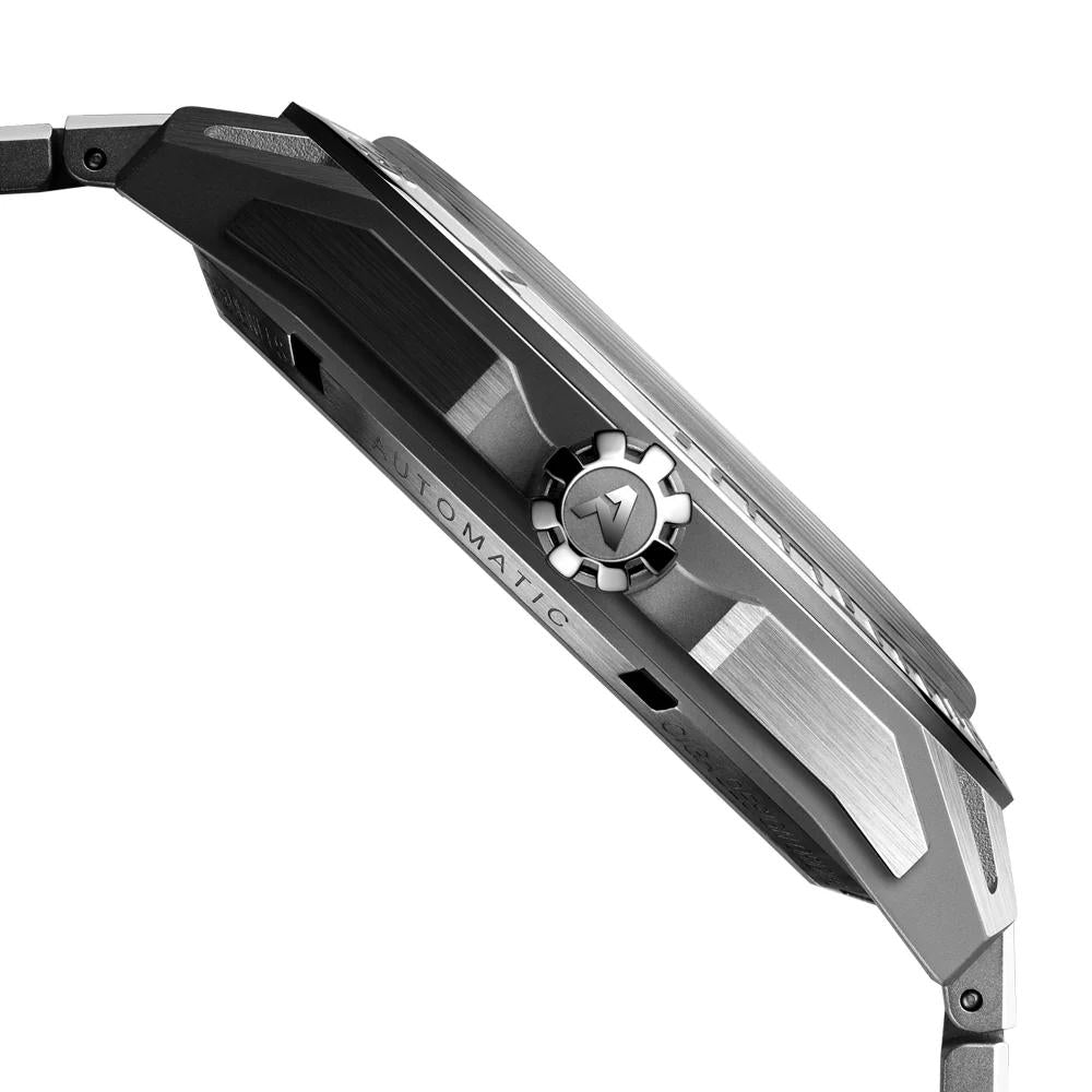 Relógio Masculino CIGA design Skeleton EDGE Falcon Silver Z039 SS01 1S