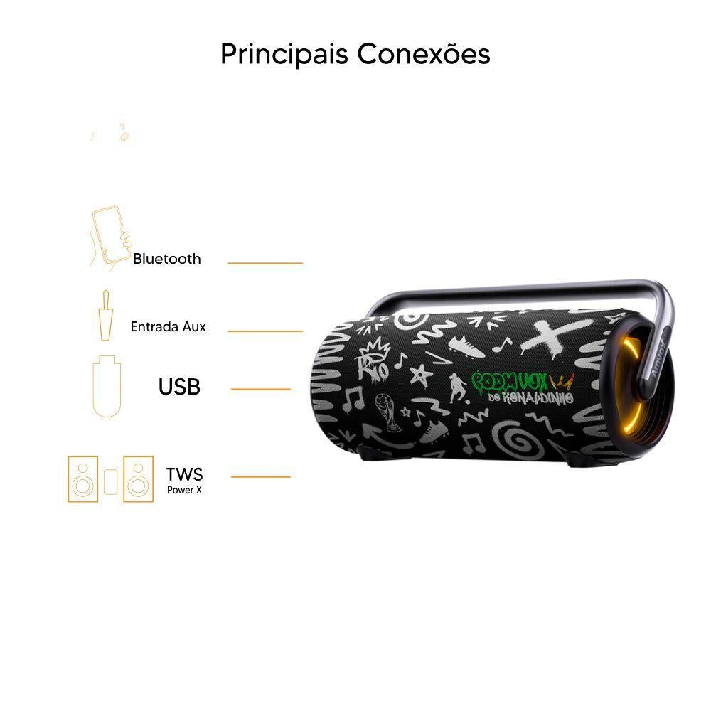 SKD CAIXA AMVOX ACA 310 BOOMVOX GRAFITE