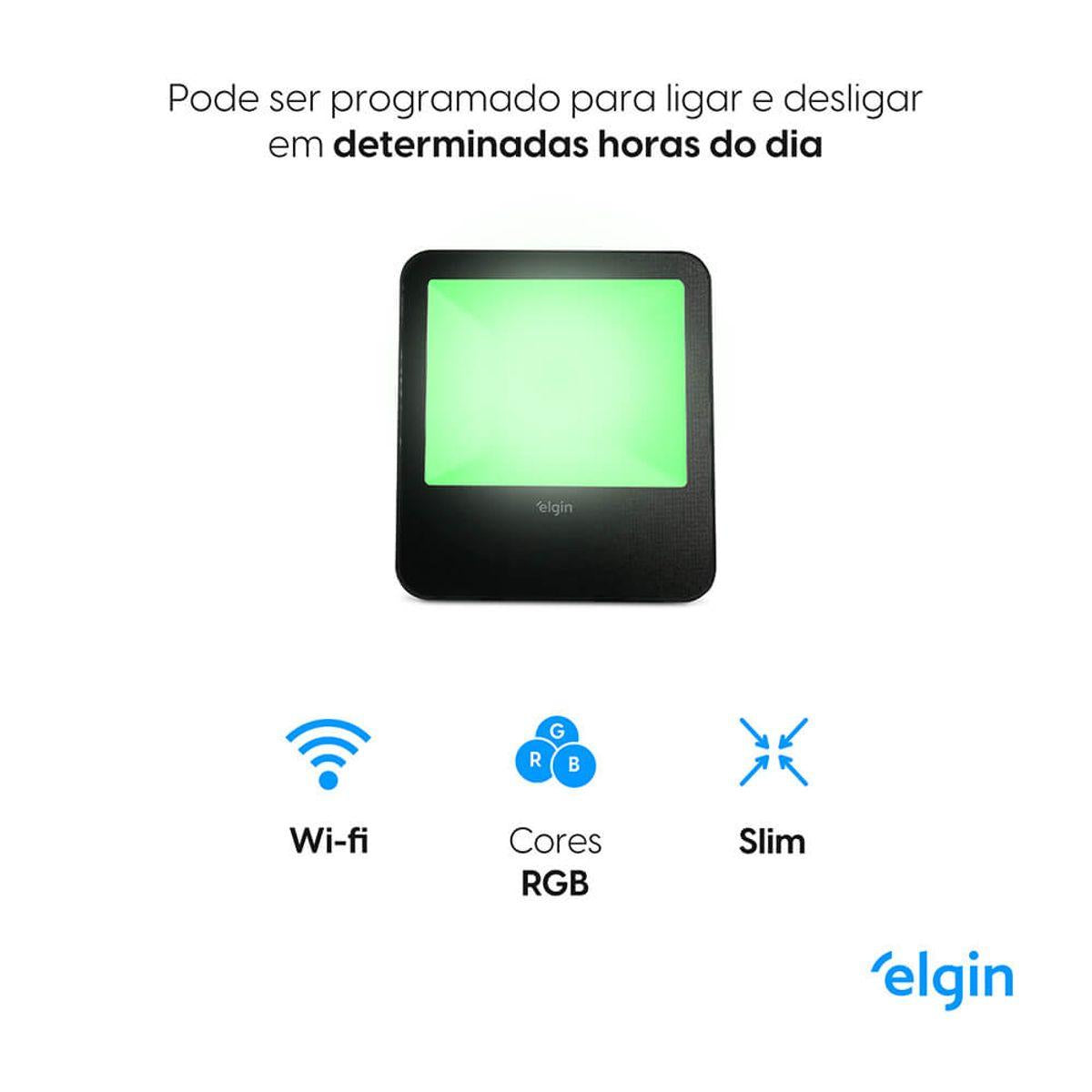 Projetor Refletor Smart Led 50W Compatível com Assistente Bivolt