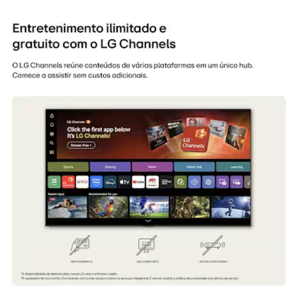 Smart TV LG 55 polegadas 4K Ultra HD Nano AI LED com HDR 55UN85CBPSA.BWZ