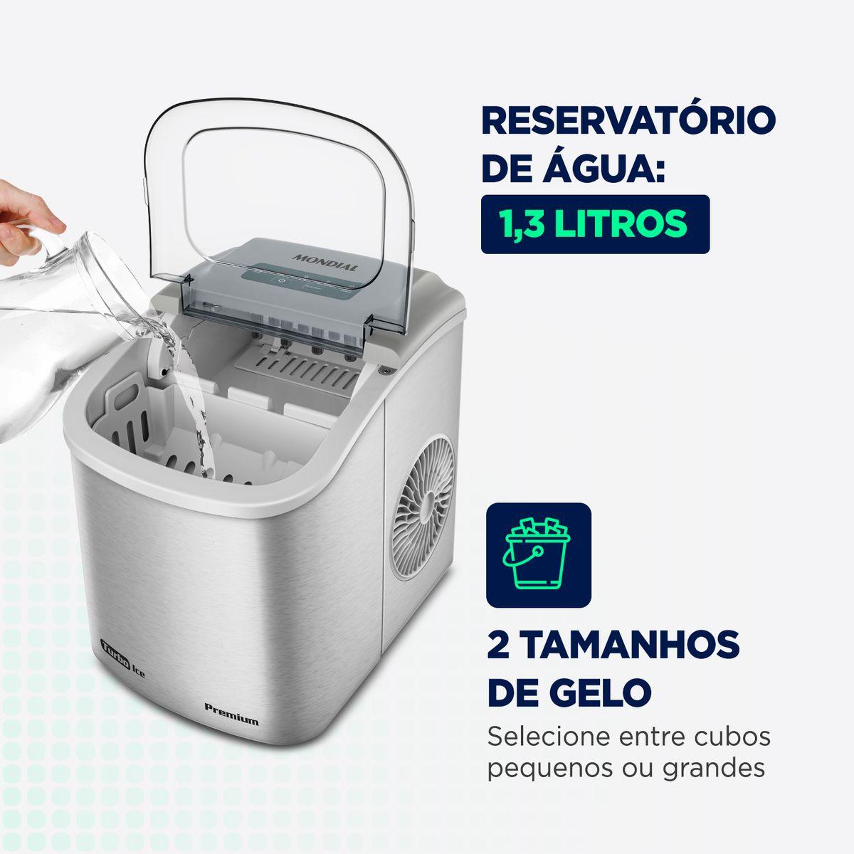 MÁQUINA GELO TURBO ICE PREMIUM MG-12-GI