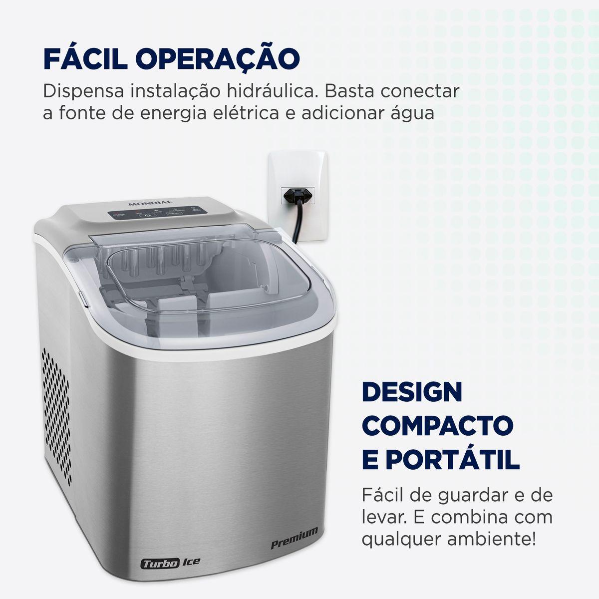 MÁQUINA GELO TURBO ICE PREMIUM MG-12-GI