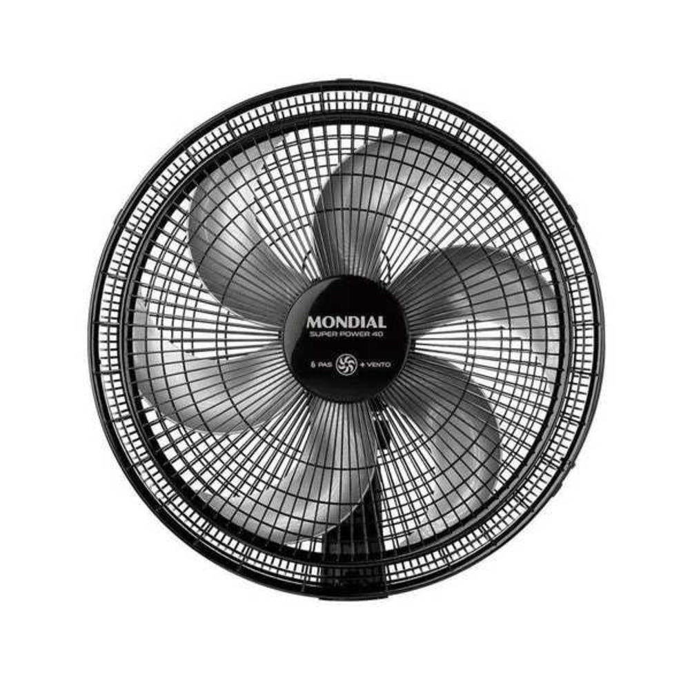 Ventilador de Mesa Mondial 40cm Super Power VSP–40–B 140W 220V Preto