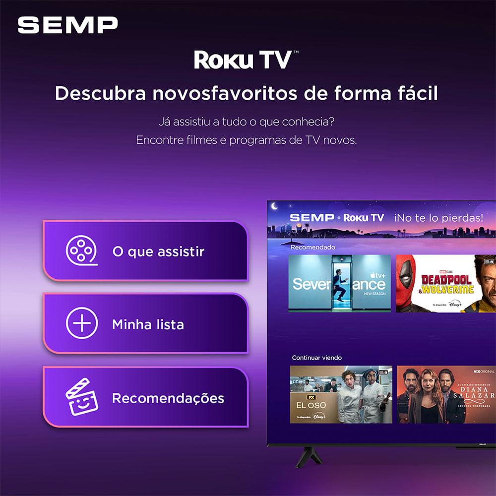 SMART TV SEMP 43” 43S42R FULL HD ROKU