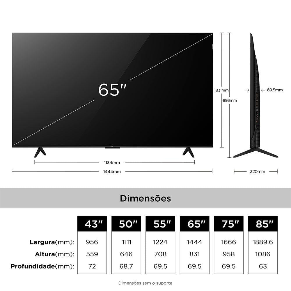 SMART TV TCL QLED P7L 65P TK65P7LPTOB
