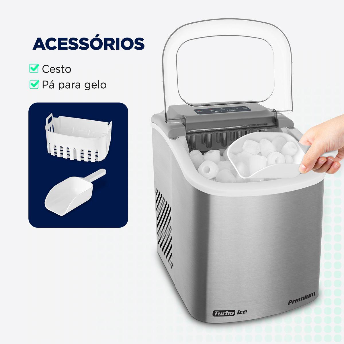 MÁQUINA GELO TURBO ICE PREMIUM MG-12-GI