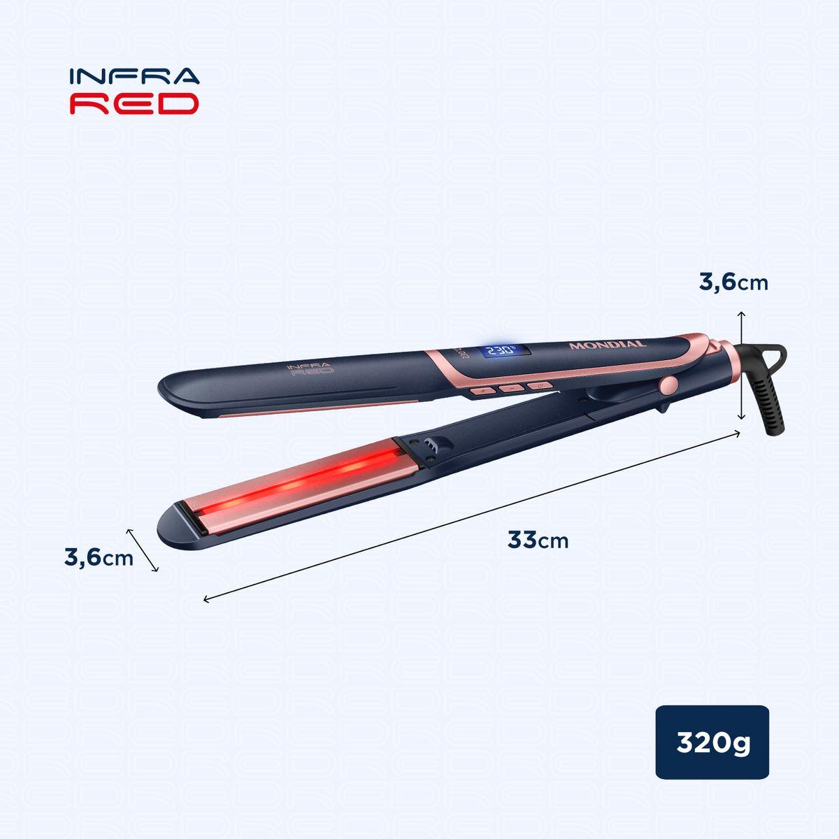 PRANCHA ALISADORA INFRARED AZUL P-01-IR