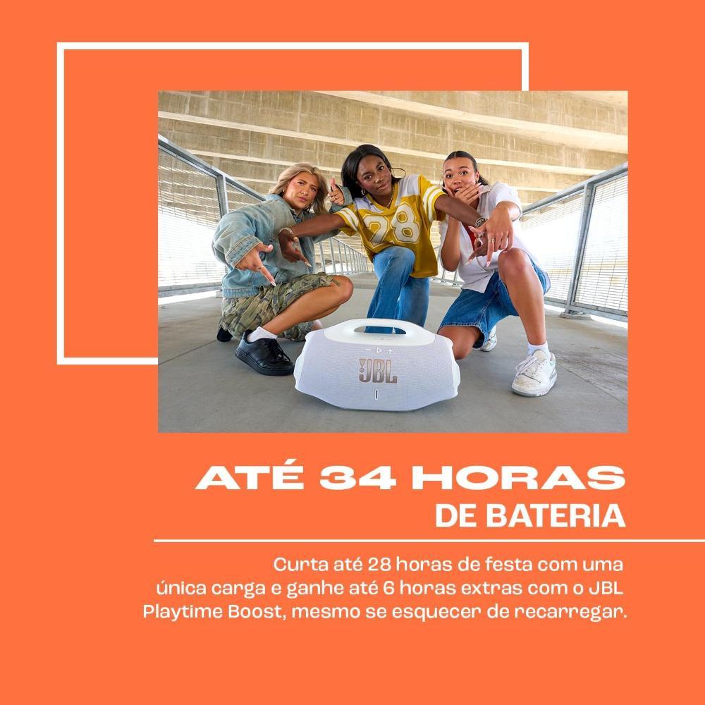 CAIXA SOM JBL BOOMBOX 4 BLUETOOTH BRANCA