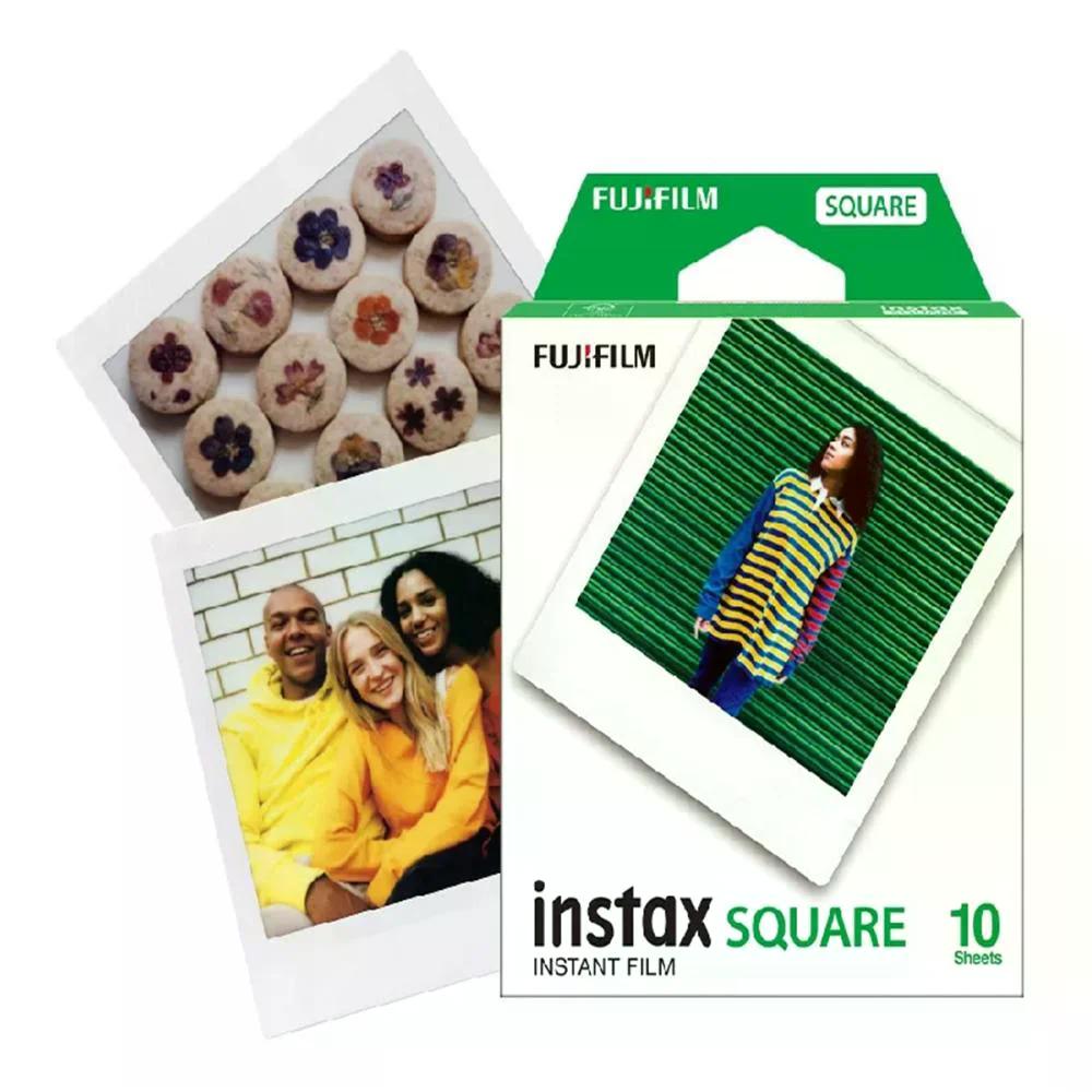 FILME INSTAX SQUARE BRANCO - PACK 10 POS