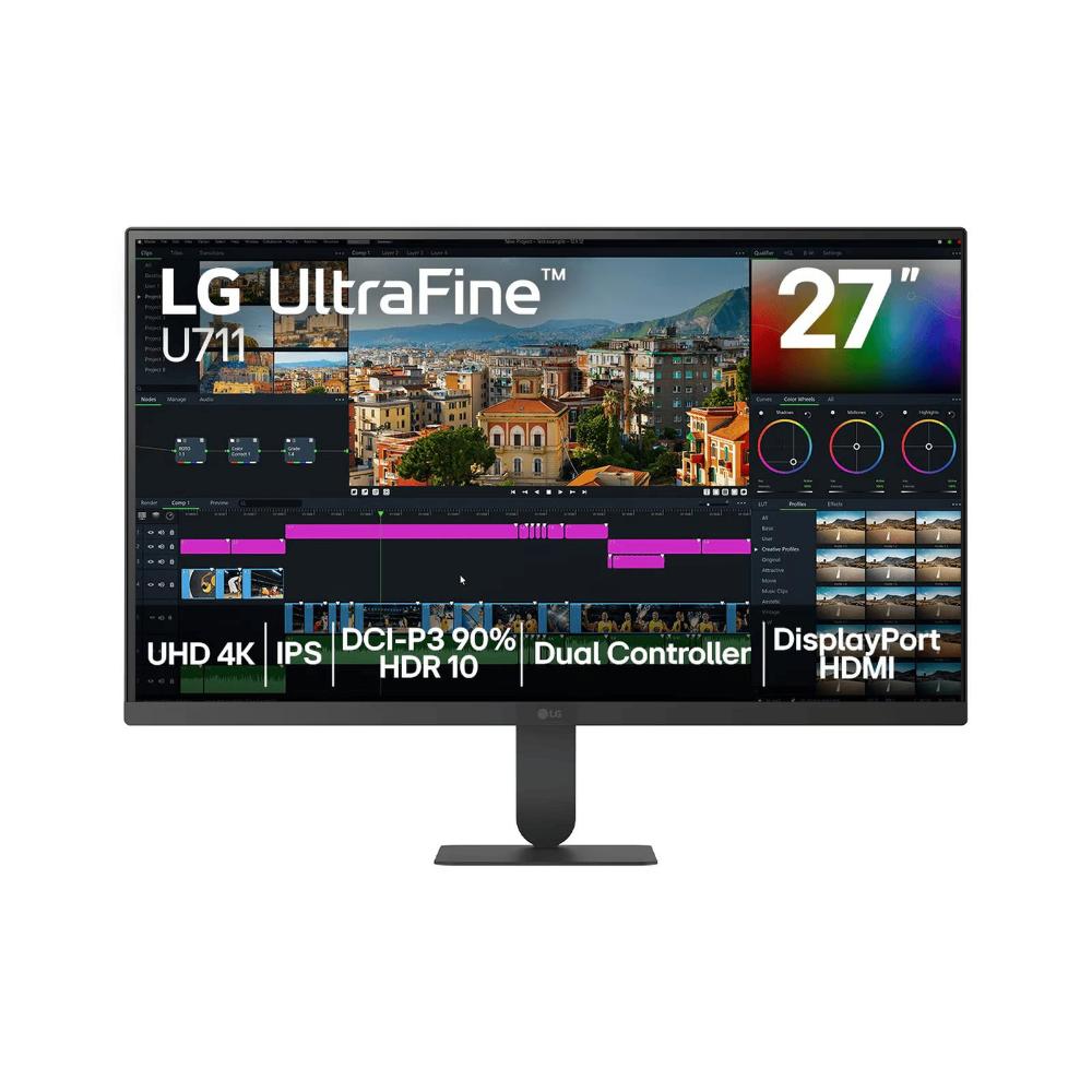 Monitor LG 27 polegadas 27U711B UltraFine U711 Tela IPS UHD 4K HDR10 HDMI DisplaPort Preto