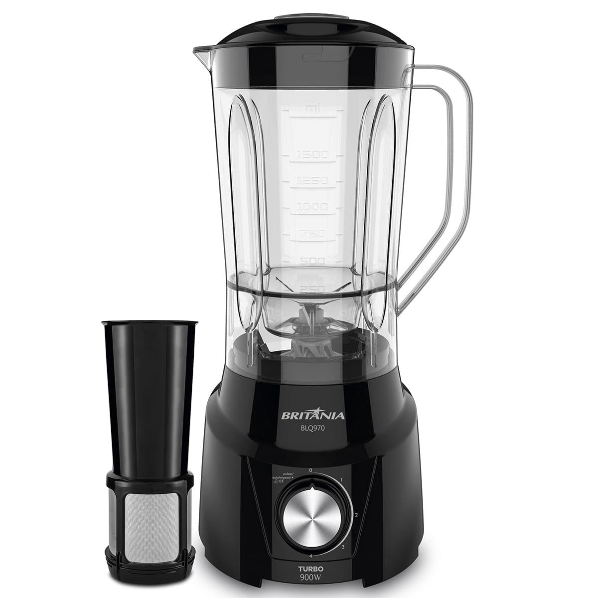 Liquidificador Britânia BLQ970P Turbo 900W Preto 127V