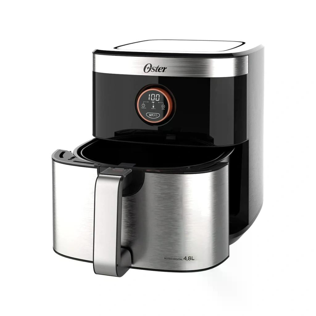 FRITADEIRA OSTER BLACK&INOX SEM ÓLEO, 4,