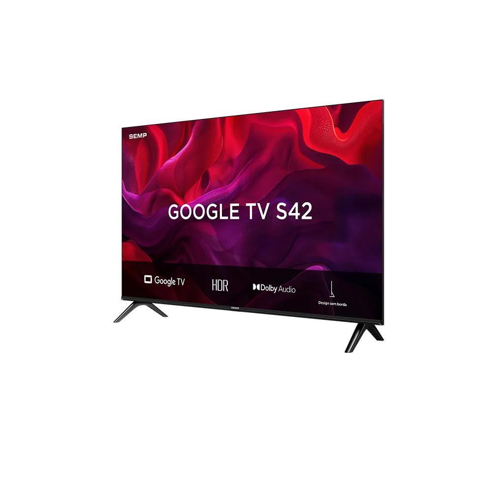 Smart TV LED 50 polegadas SEMP S42 Full HD 60Hz G–TV 50S42 HDR10 Preto Dolby Audio