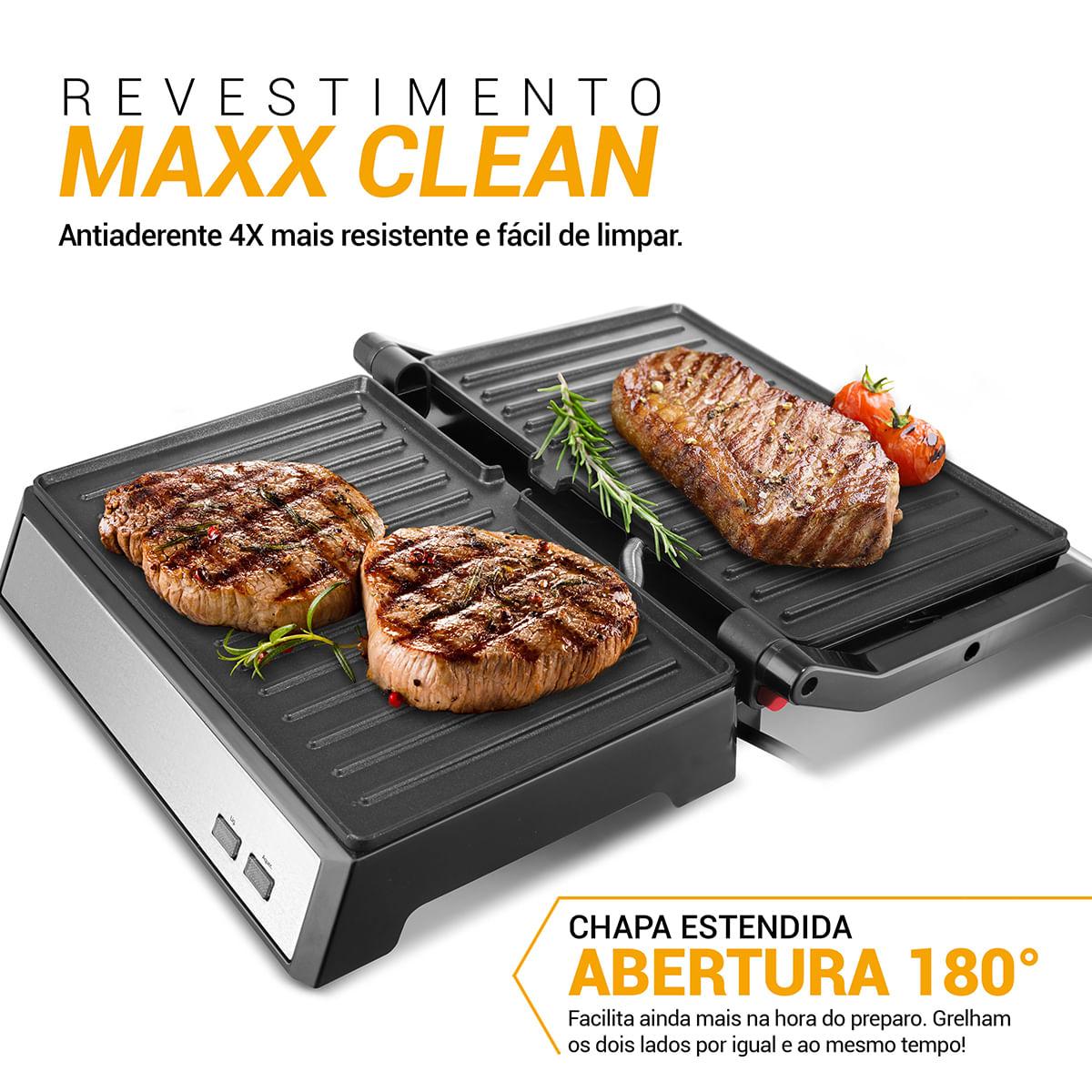 Grill Philco 2 em 1 PGR32 Chapa com Abertura 180° 127V