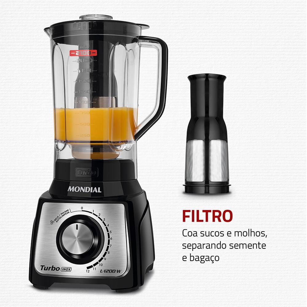 LIQUIDIFICADOR TURBO 1200 L-1200 BI 127V
