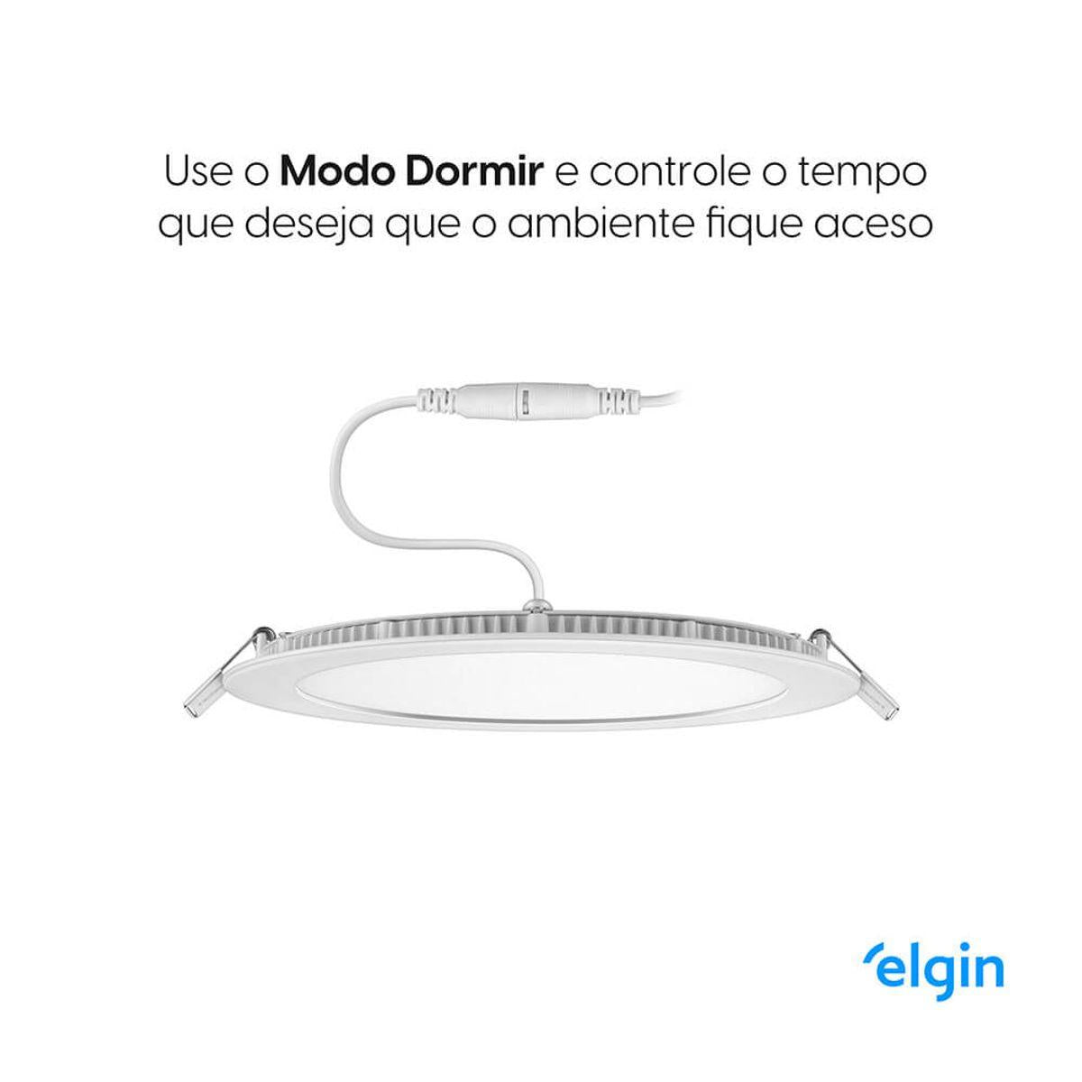 Luminária de Embutir Redonda Smart 18W Compatível com Assistente Bivolt
