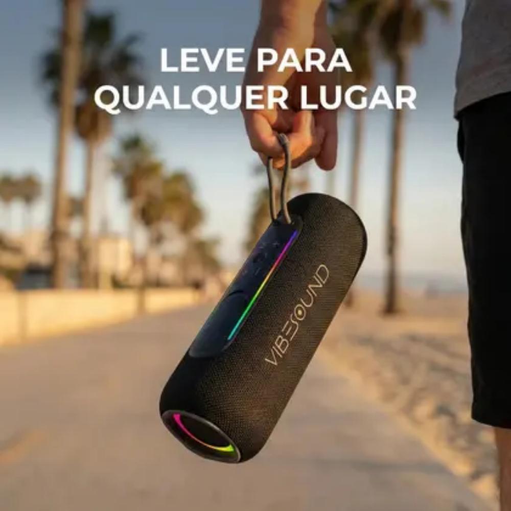 Caixa de Som Portátil Vibe Sound V2 Go 20w Rms VS012 Preto