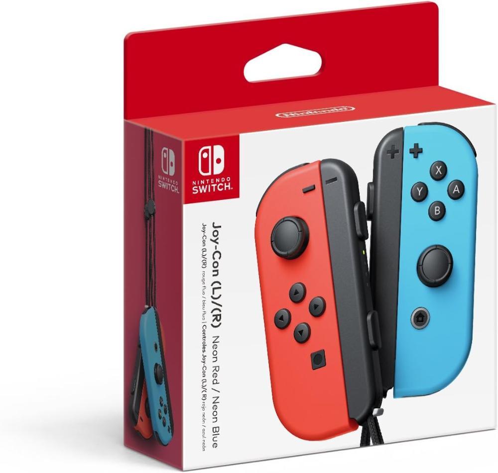 CONTROLE NINTENDO JOYCON AZUL/VERM NEON