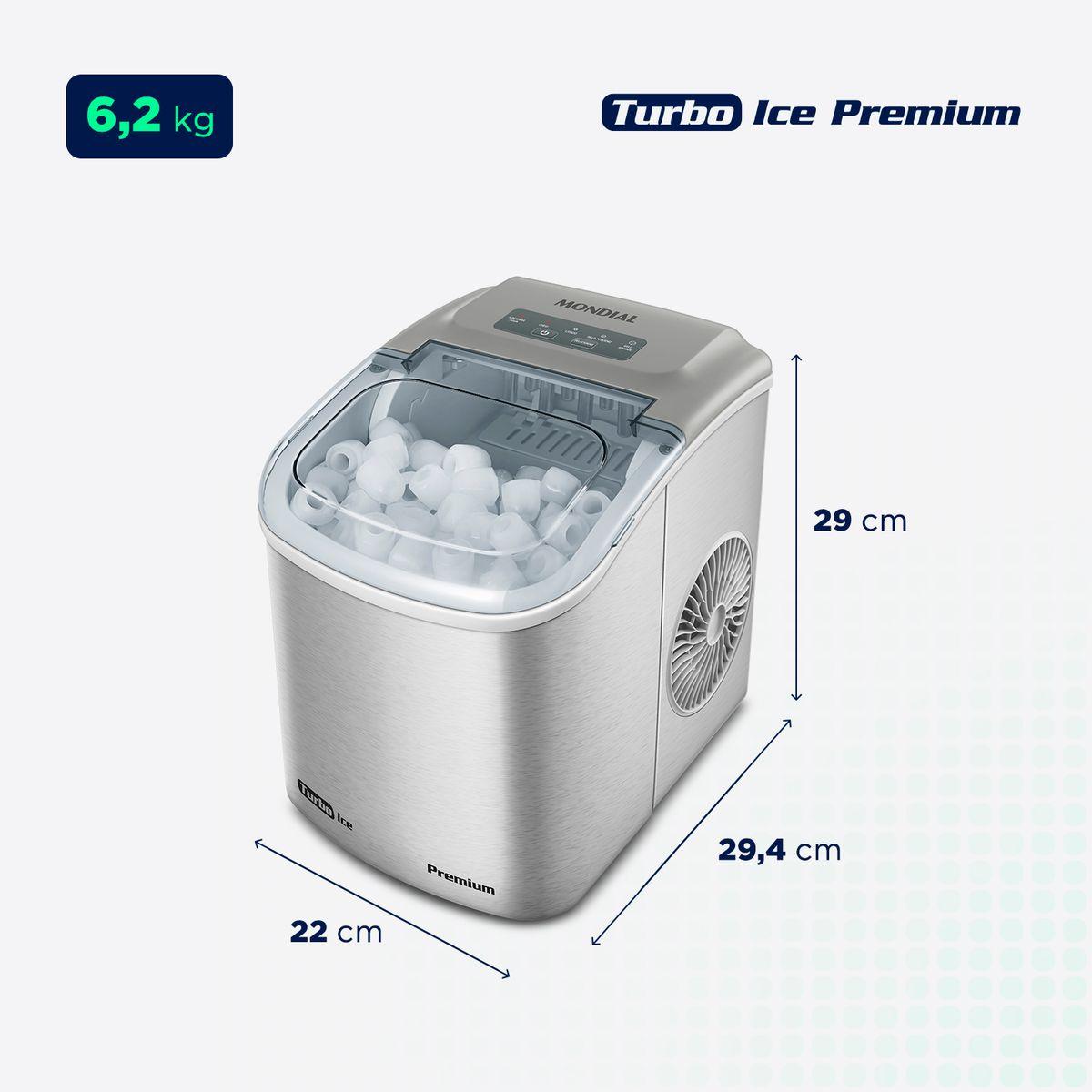 MÁQUINA GELO TURBO ICE PREMIUM MG-12-GI
