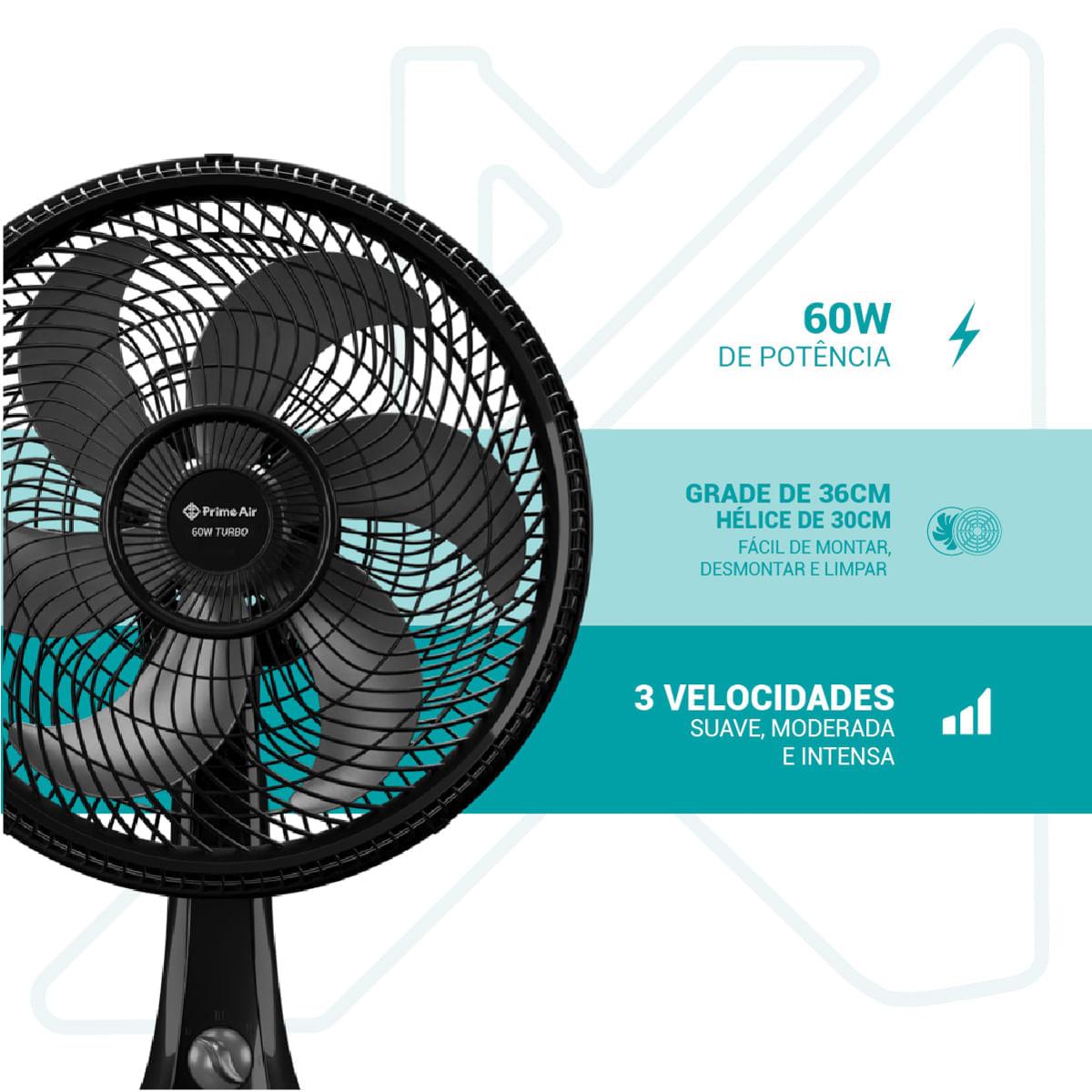 VENTILADOR TEC MAXX FOR 3VEL 220V BVT301