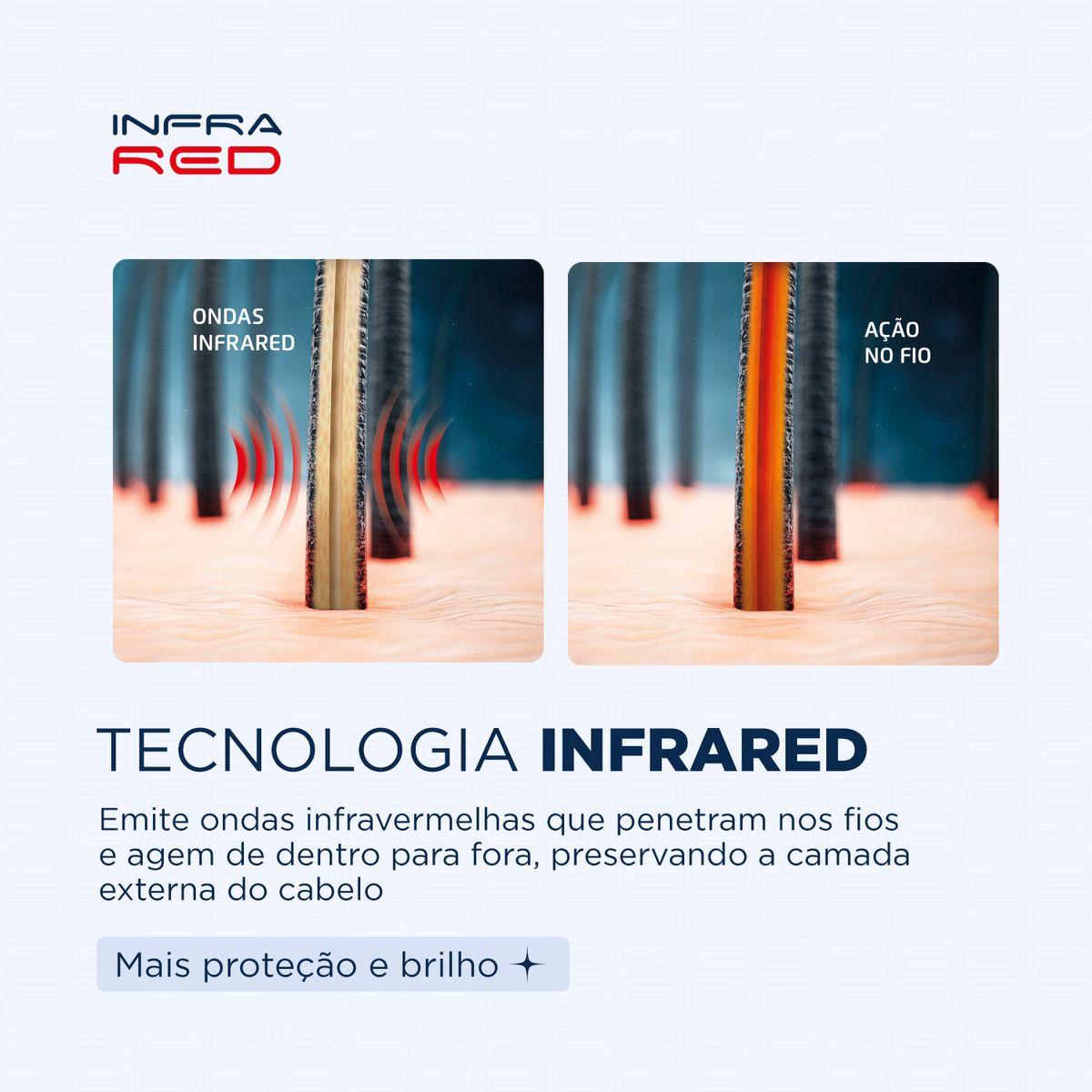 PRANCHA ALISADORA INFRARED AZUL P-01-IR