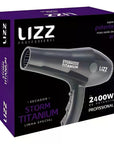 Secador Storm Titanium Profissional Lizz 2400w 220v Preto 220v