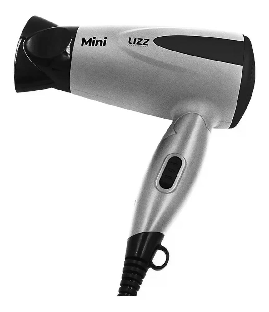 Secador De Cabelos Mini Prata Lizz Chaveado Prata Bivolt
