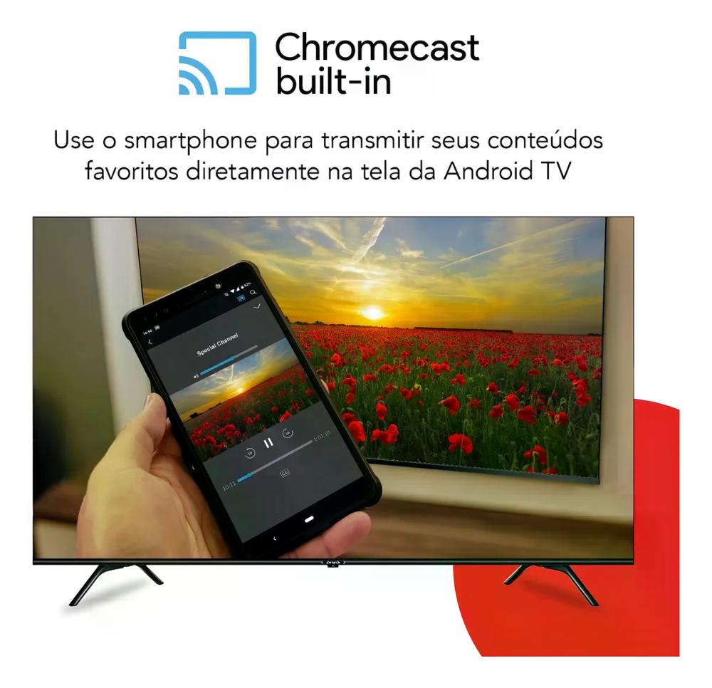 Smart Tv 55" AWS-TV-55-BL-01-A Android Dolby 4K Aiwa