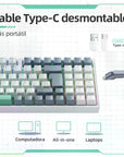 Teclado Gamer Machenike K500-b94 Qwerty Machenike Cinza Inglês Us