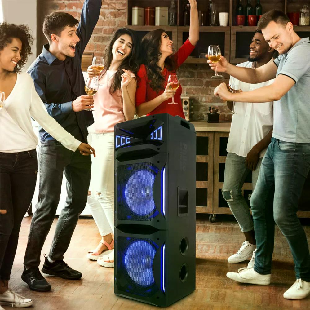 Caixa De Som Amplificada 2500w Philco Ex Bass Pcx30000 Preto