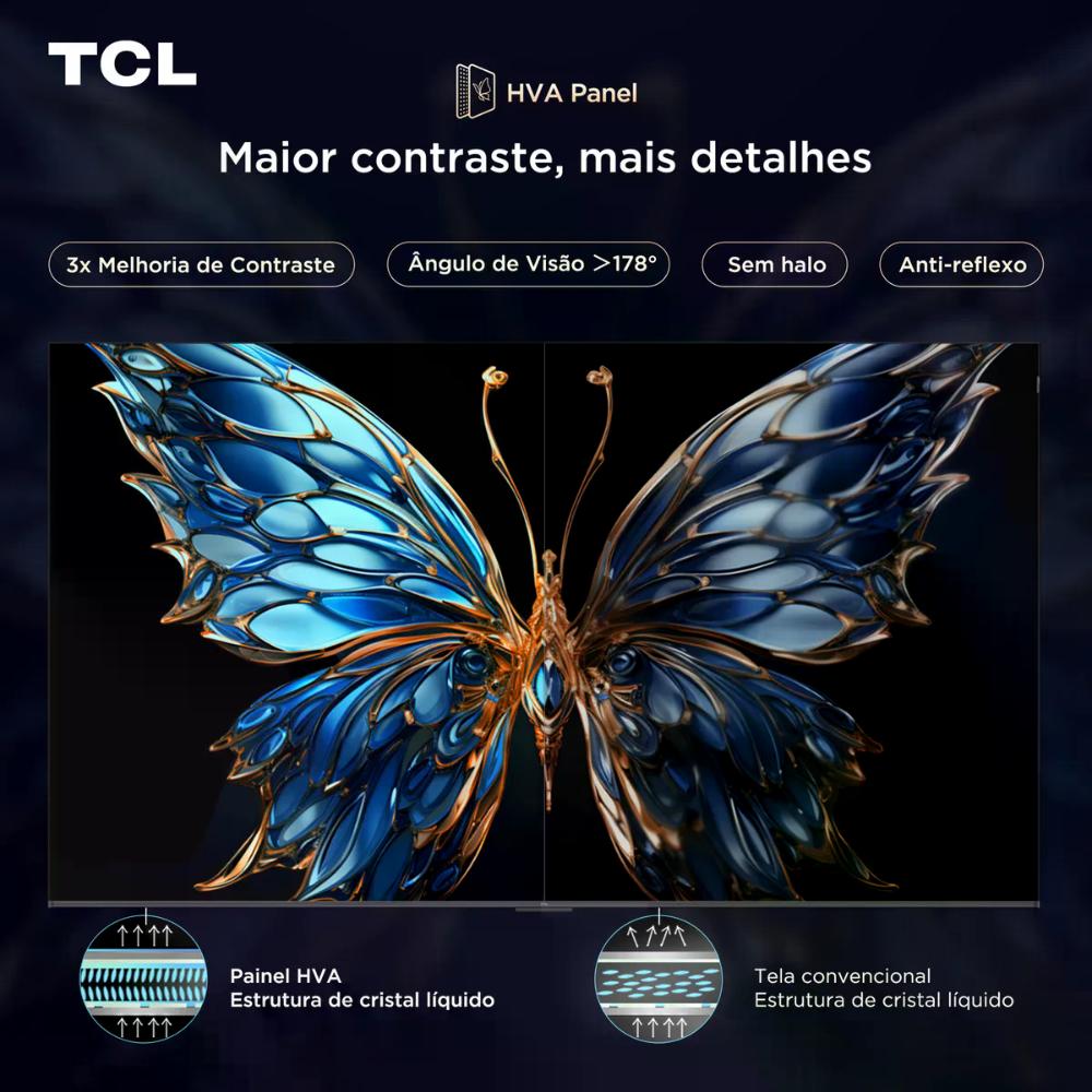 Smart Tv Tcl 65 Polegadas Qled 4k P7k Wifi Bluetooth