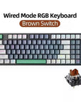 Teclado Gamer Machenike K500-b94 Qwerty Machenike Cinza Inglês Us