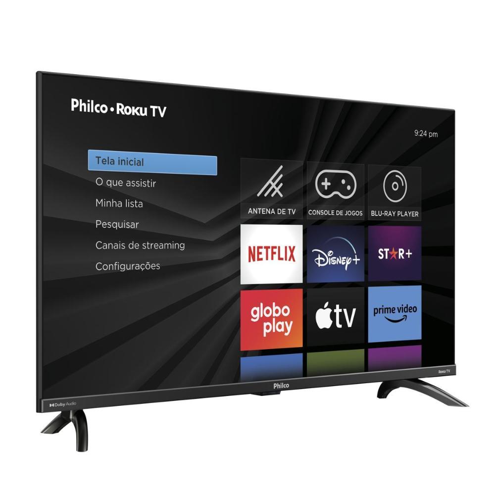 Smart TV 32" Philco Led PTV32G7PR2CGB Roku TV Dolby Audio