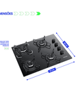 Cooktop Itatiaia Essencial 4 Bocas - Preto