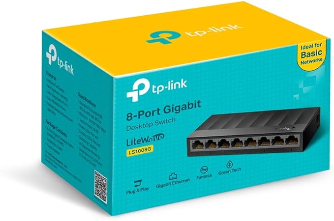 Switch TP-Link 8 portas – LS1008G