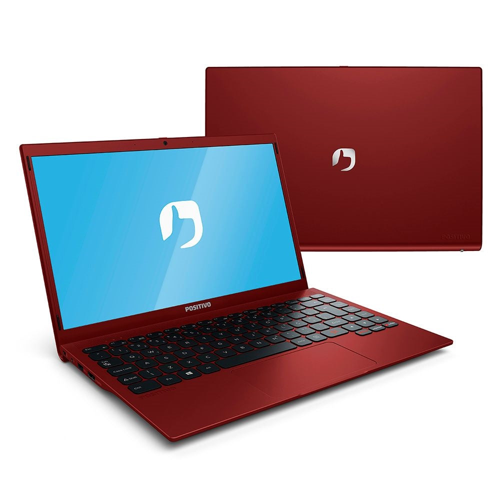 Notebook Positivo Motion Q4128C Intel Atom Quad-Core - RED