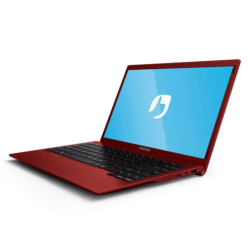 Notebook Positivo Motion Q4128C Intel Atom Quad-Core - RED