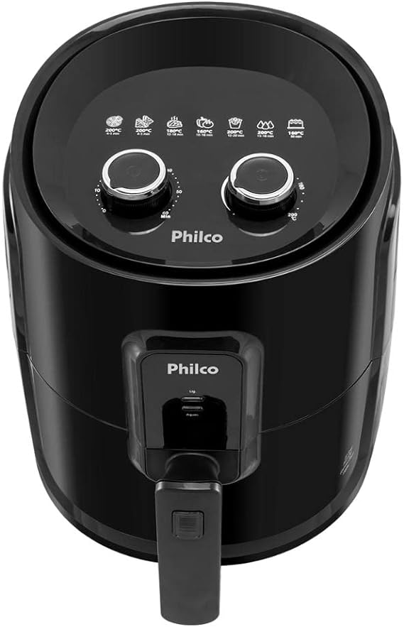 Fritadeira Airfry Pfr15pg Gourmet Black 4,4l 1500w Philco