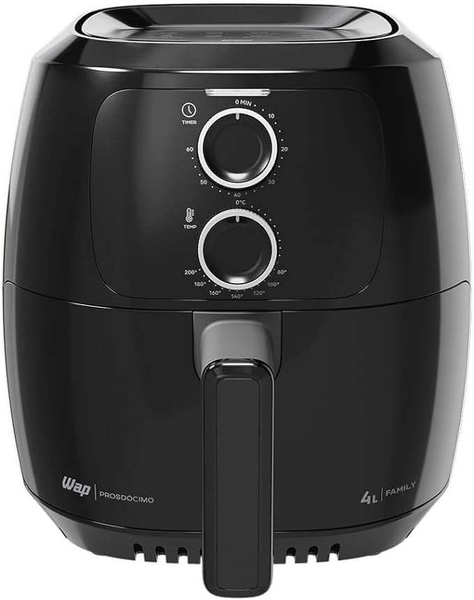 WAP AIRFRY FAMILY 4L PRETA WAFF2-P 127V, Potência de 1500W