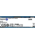 SSD Kingston Nv2 500GB, M.2 2280, NVME PCIE 4.0 X4