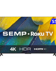 TV LED 4K 55 SEMP 55RK8600 ROKU TV