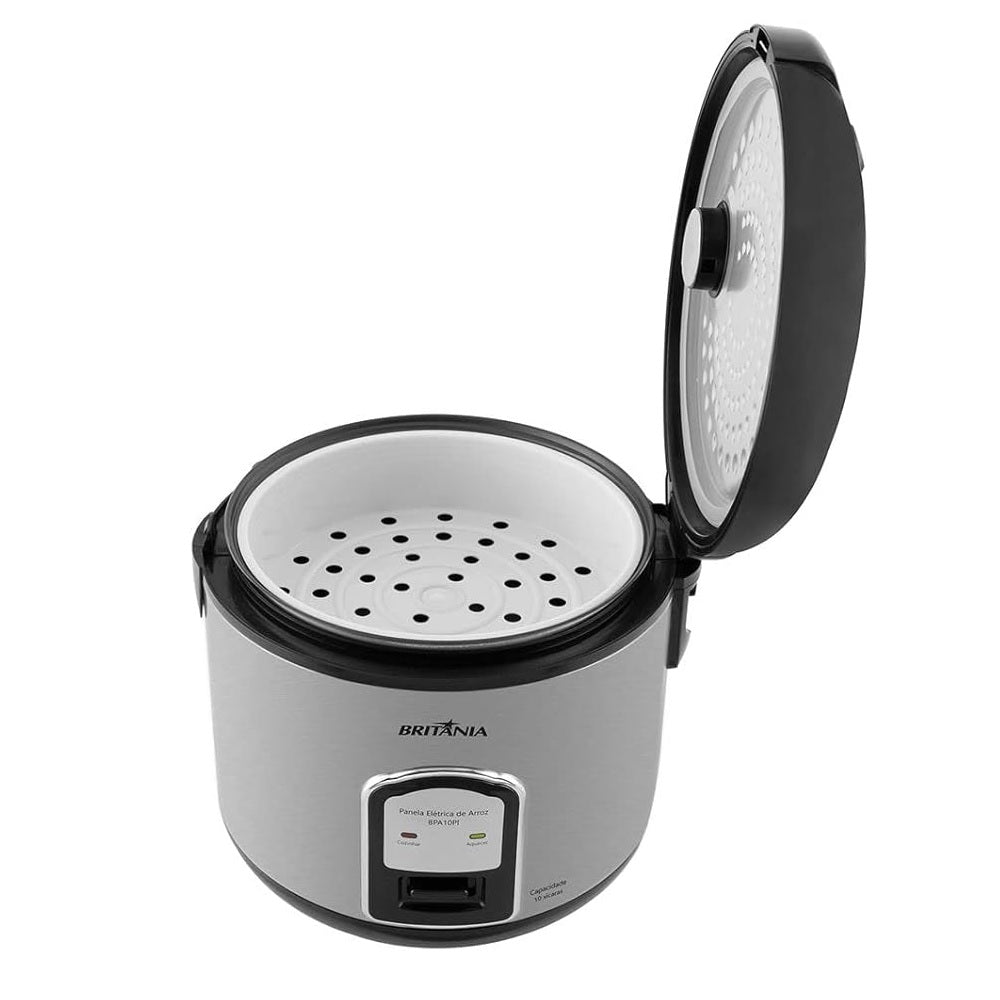 Panela de arroz, Bpa10pi, 10 xícaras, Preto, 110v, Britânia