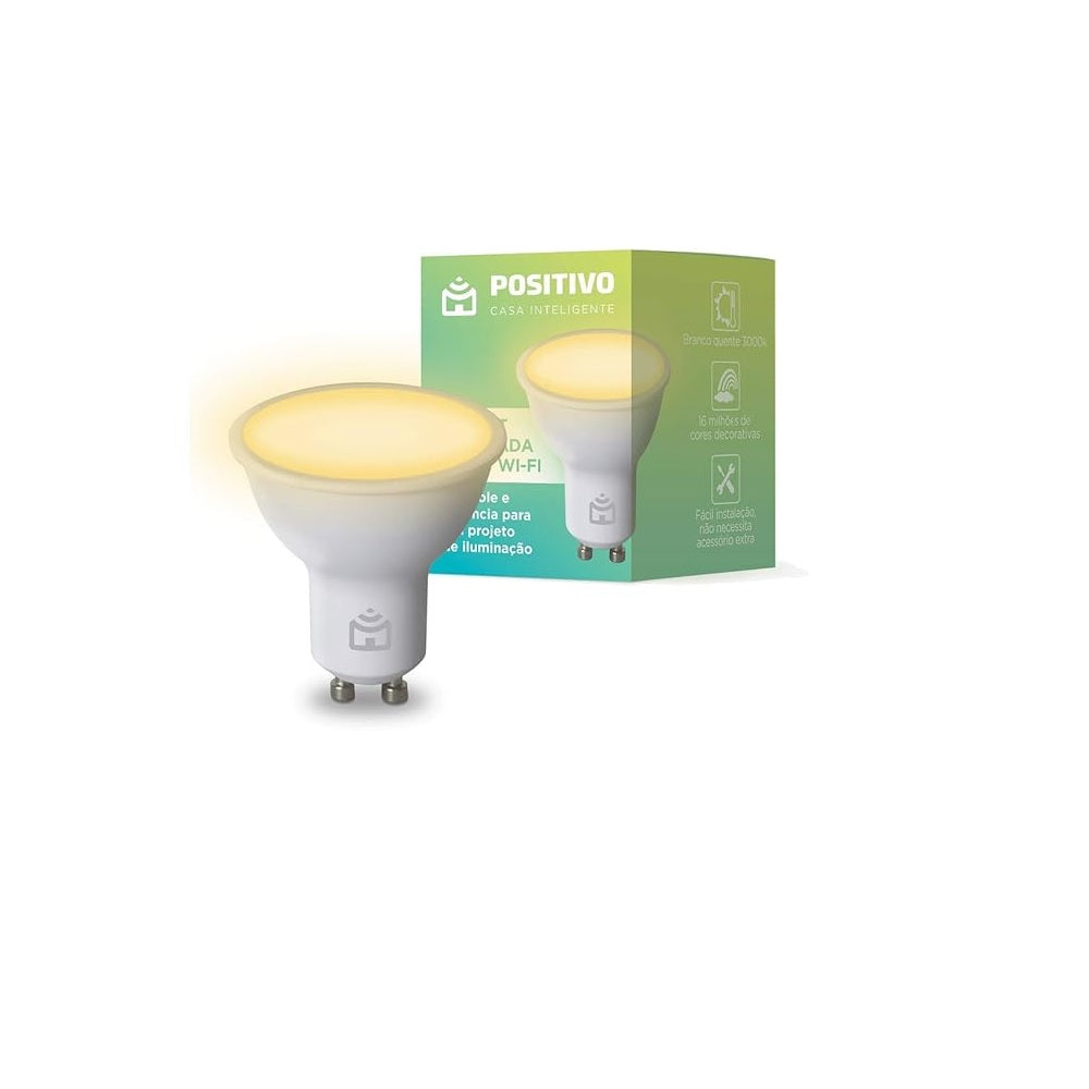 Lâmpada Inteligente Smart Spot Wi-fi Positivo Luz Rgb Bivolt