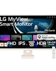 Monitor LG MyView Smart - Tela IPS de 32”, FHD, WebOS, ThinQ