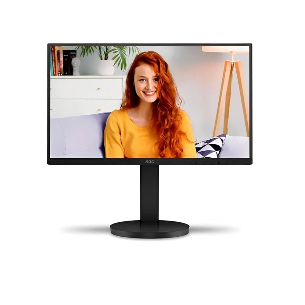 Monitor AOC 21,5 LED 22B3HMF FHD c/ajuste de altura, preto