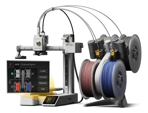 Impressora 3d Bambu Lab A1 Mini Combo Com Ams Lite 4 Cores