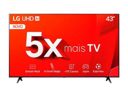 Smart Tv De 43 LG Tu801c 43TU801C0SA Com Tela Led 4k - Preto