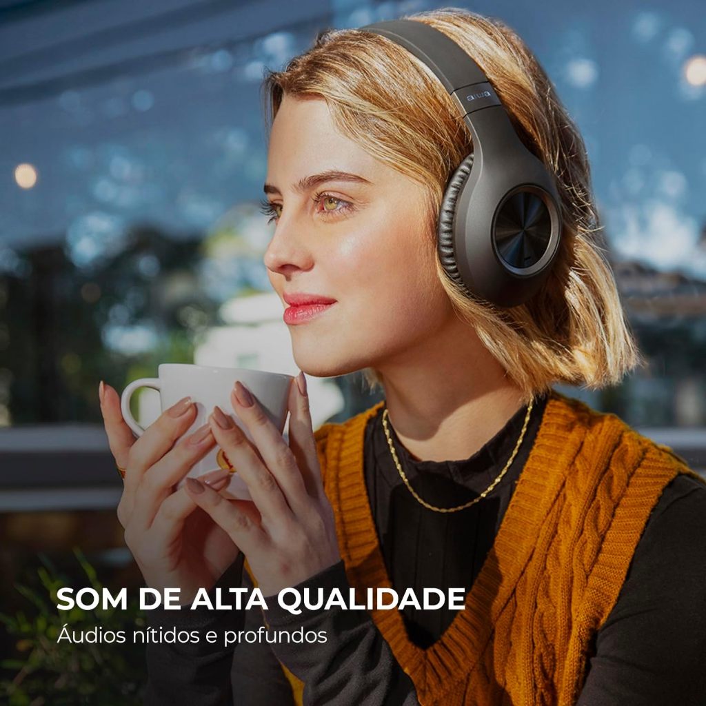 Fone De Ouvido Headphone Aiwa Hp-02-b Bluetooth