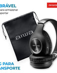 Fone De Ouvido Headphone Aiwa Hp-02-b Bluetooth