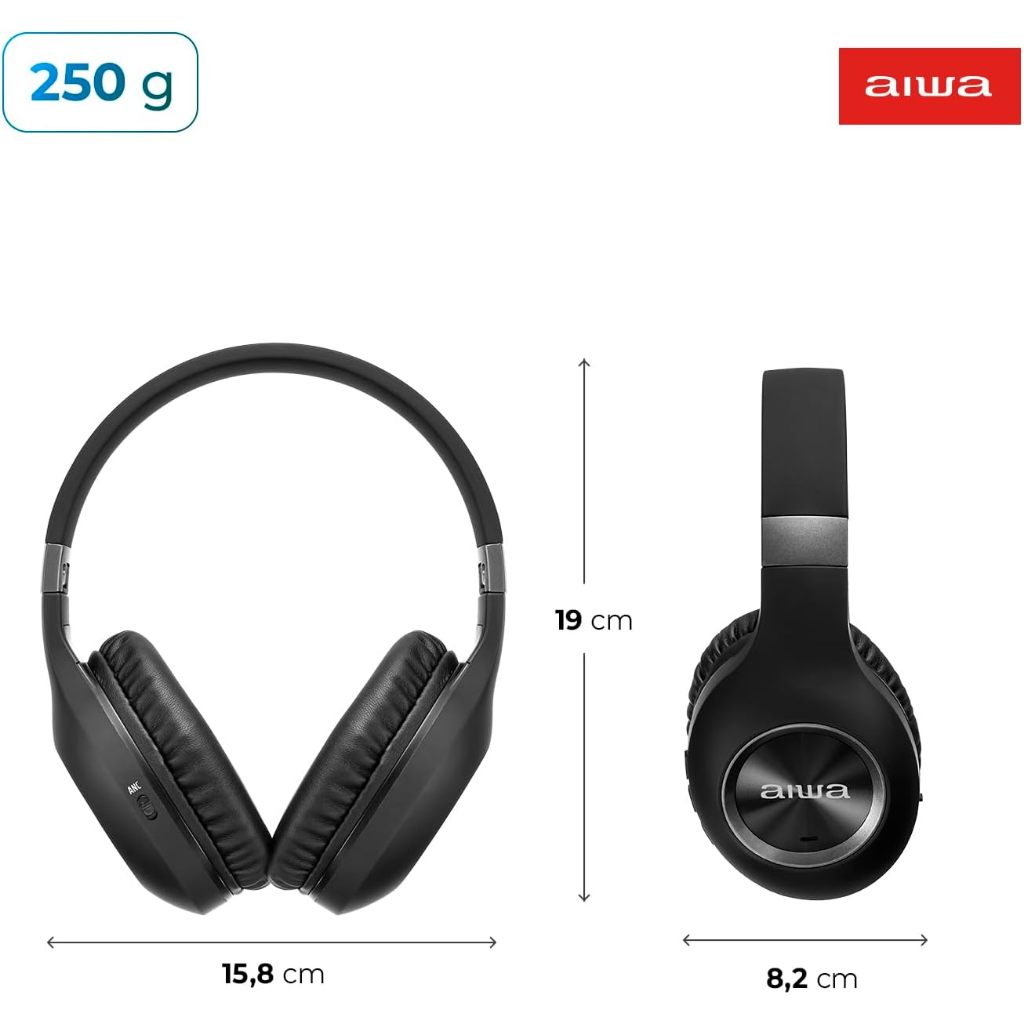 Fone De Ouvido Headphone Aiwa Hp-02-b Bluetooth